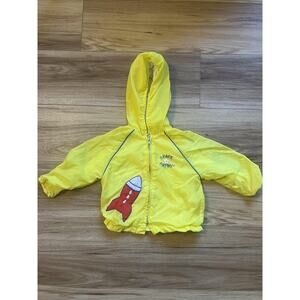 Vintage Tiny Tots Jacket Youth 2 Yellow Space Patrol Rocket Hooded Toddler retro